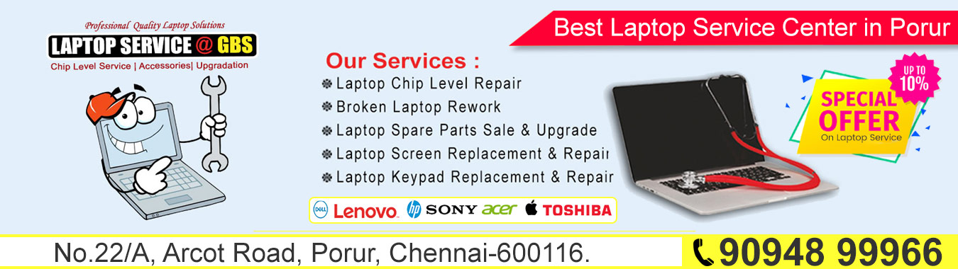 laptop service center in porur